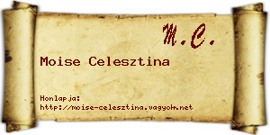 Moise Celesztina névjegykártya